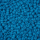8/0 Preciosa Permalux Seed Beads Dyed Chalk Dark Turquoise Matte, 23g Vial